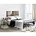 GreenForest Bed Frame Full Size, 10 Legs Mattress Foundation Two Headboards Platform Box Spring Replacement, Black