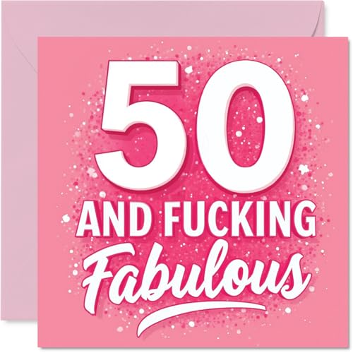 Cartes d'anniversaire 50 ans pour femmes, années fabuleuses