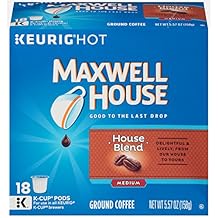 Maxwell House House Blend Medium Roast K-Cup Coffee Pods 18 Pods