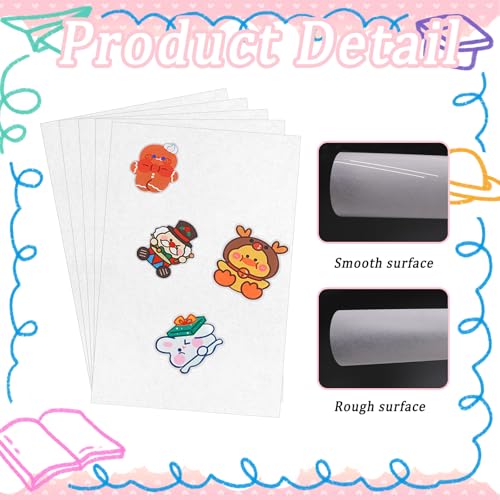 Noviatrix 25 Stück Schrumpffolie, Geeignet für Handwerkliche Herstellung Shrink Plastic Halbtransparentes Schrumpfpapier Geeignet Herstellung von Schlüsselanhängern Abzeichen und Lesezeichen