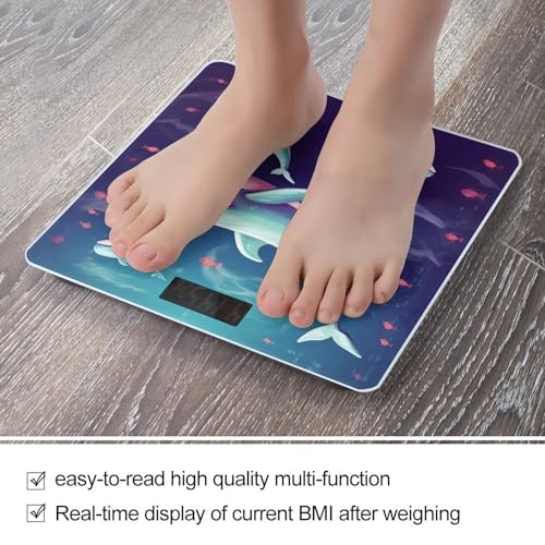 Báscula digital de baño con capacidad 400 lb y pantalla LCD miniatura 5