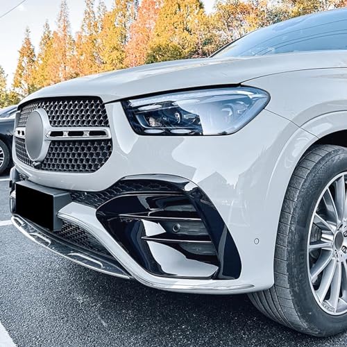 Grille d'angle Mercedes GLE Coupé C167 ventilation latérale noir brillant - 5