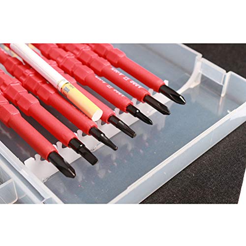 Conjunto de 7 chaves de fenda Yardwe com chave de fenda cruzada e chave de fenda de aço magnético