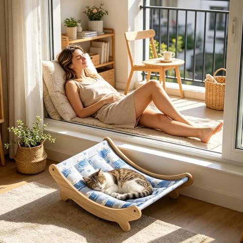 Hamac pour chat senior et animaux souffrant de la chaleur estivale
