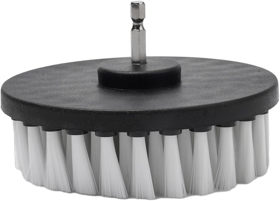 5 Inch Soft Bristle Electric Drill Brush Cleaner Attachment for Carpet, Leather, Upholstery, Sofa, Furniture, Tile, Sink and Glass Cleaning