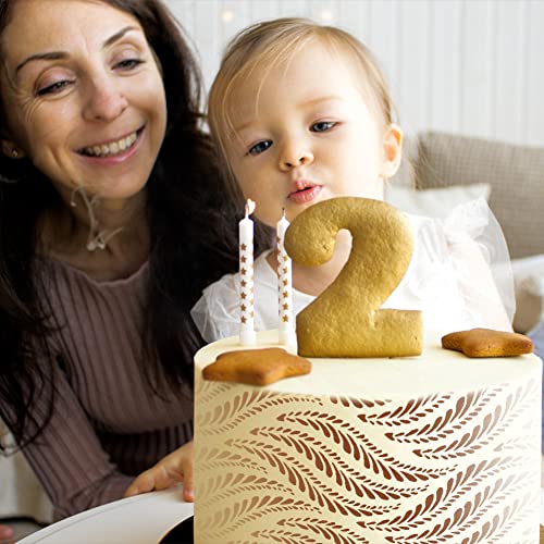 Szablony do ciast Hollow, 2 szt. Piękne i wielokrotnego użytku szablony do ciast, dekorowanie kremowego plastiku, szablony do ciast z kwiatami do natryskiwania, szablony do ciast do dekoracji ciast