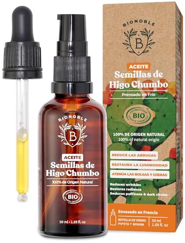 BIONOBLE Aceite de Semillas de Higo Chumbo Orgánico, 100% Puro,...