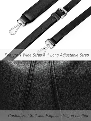 Image of AFKOMST Drawstring Bucket Bag for Women Large Crossbody Purse and Shoulder Bag Tote Handbags