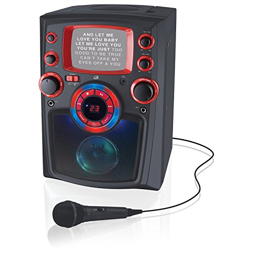 iLive Bluetooth Karaoke Party Machine with CD+G Player, 5 Inch Monitor and Microphone