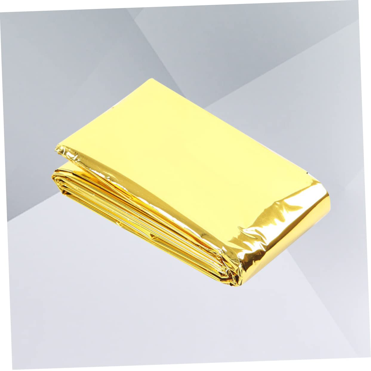 FOYTOKI Survival Blanket Reflective Interior Thermal Camping Accessory Small 160x210cm Emergency