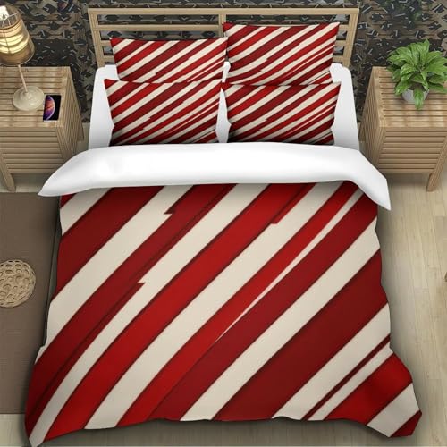 Housse de couette rayures rouges pour une chambre d'ado dynamique - 5
