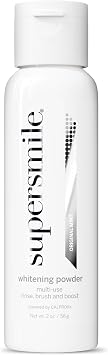 Supersmile Triple-Use Whitening Powder, 2 oz Rinse, Brush, Boost for Clinically Proven Whiter Teeth