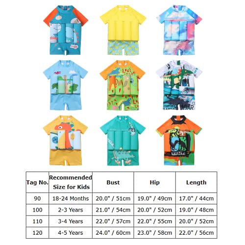 Image of Kids Boys Girls Floatation Swimsuit with Adjustable Buoyancy Baby Float Suit Swim Vest One Piece Swimwear Bathing Suit