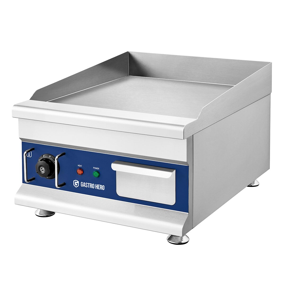 GastroHero Elektro Grillplatte, Tischgerät, Edelstahl GPE410F