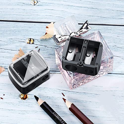12 Pieces Cosmetic Pencil Sharpeners Lip Liner Sharpener Eyeliner Sharpener 2 Holes Makeup Pencil Sharpener #TOP3