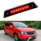 Cxdar Third 3rd Brake Light LED for 2010-2016 Dodge Journey, High Mount Rear Brake Lights Assembly for 10-16 Journey, Waterproof Center Cab Lamp Stop Light (Black)