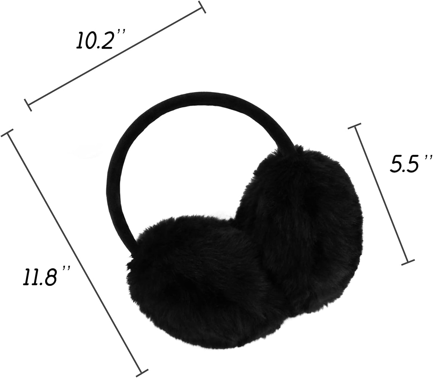 POXIMI Women Winter Earmuffs Girl Ski Adjustable Ear Covers for Cute Bow Ear Warmer Outdoor Earmuff Fleece Lining - Image 4