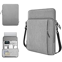 Dynotrek Tipple Grey 14-15 Inch Laptop Briefcase Sleeve Bag for Lenovo Flex 5 14, Dell Inspiron/Latitude, HP Pavilion/Chromebook, Surface Studio/5/4/3, ASUS Chromebook Case