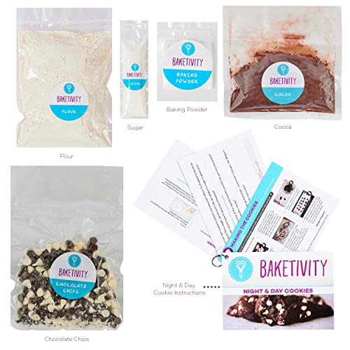 BAKETIVITY Kids Baking DIY Activity Kit - Bake Delicious Chocolate Chunk Cookies with Pre-Measured Ingredients – Best Gift Idea for Boys and Girls Ages 6-12 - Thumbnail 4