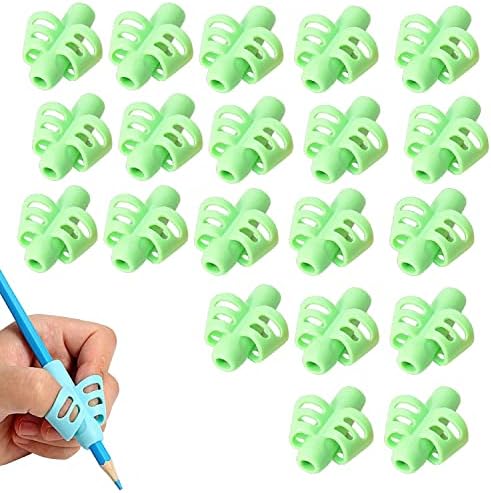 Temple Pencil Grips for Childrens Handwriting, Pencil Holder for Kids, Handwriting Grip, Ergonomic Training Finger Pencil Grips, Writing Tool for School Kids (Pack 4, Mixed)