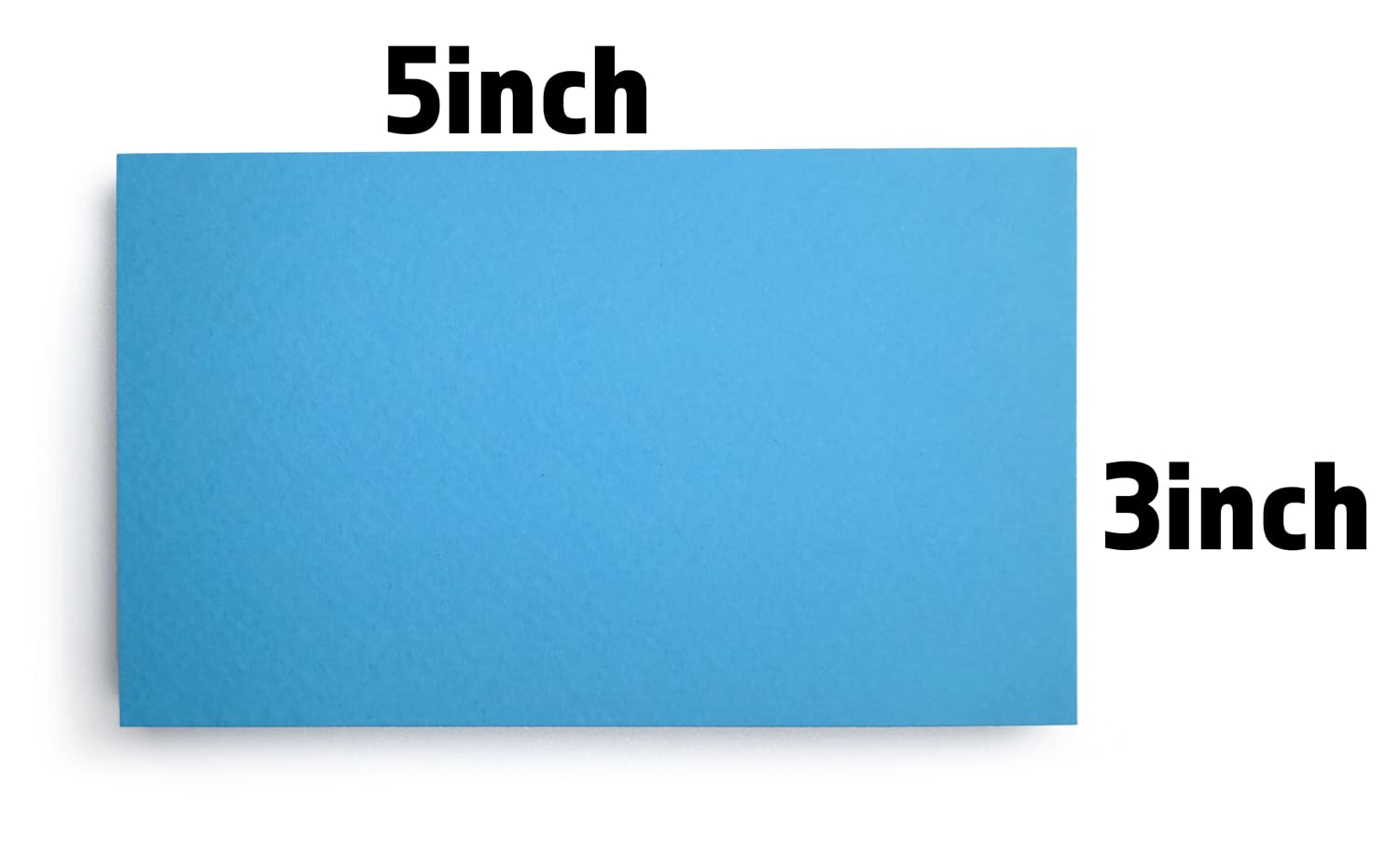 PPAPPAPPIYO 50 Karteikarten, 3 x 5, blanko, 180 g/m², Blau