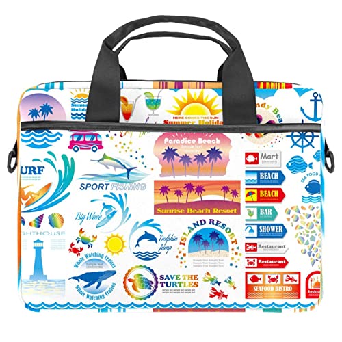 Sac bandoulière ordinateur 14.5 pouces anti-rayures jungle