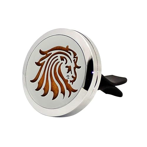 Miniatura 3 de Tamaño Regular (Punisher) Difusor de Aceite Esencial para Aromaterapia de 30mm para Coche, Medallón de Acero Inoxidable, Ambientador con Clip de