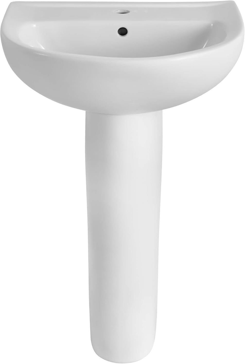 American Standard 0467.100.020 22-Inch Evolution Center Hole Only Pedestal Sink Top and Leg Combination, White