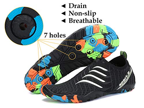 SAGUARO Badeschuhe Strandschuhe Aquaschuhe Wasserschuhe Surfschuhe Schwimmschuhe für Damen Herren Kinder - Image 3
