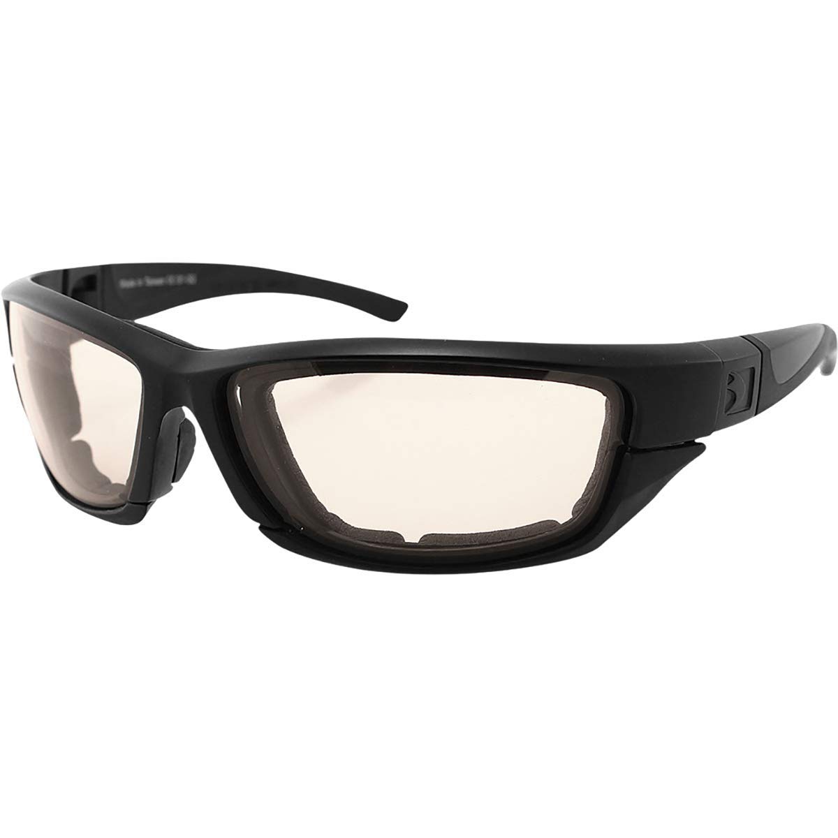 Bobster Decoder Matte Black Frame Clear Photochromic Lens