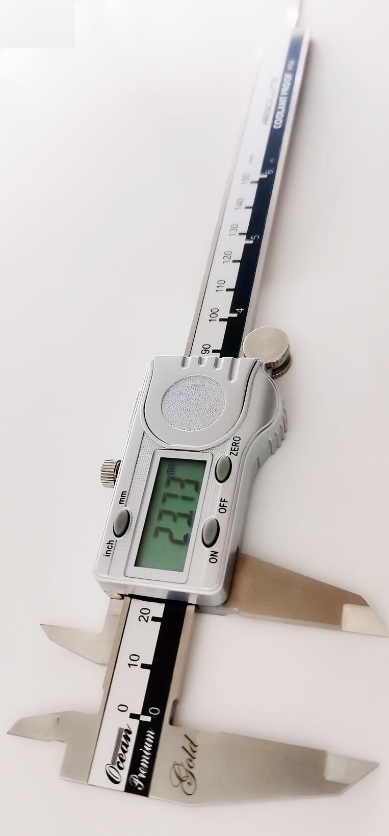 Ocean Electronic Digital Caliper Measuring Tool, Stainless Steel Vernier Caliper Digital, Easy Switch from Inch Metric, 0-6inch/150mm Caliper Measuring Tool for DIY/3D Printing, Coolant Proof IP54 4
