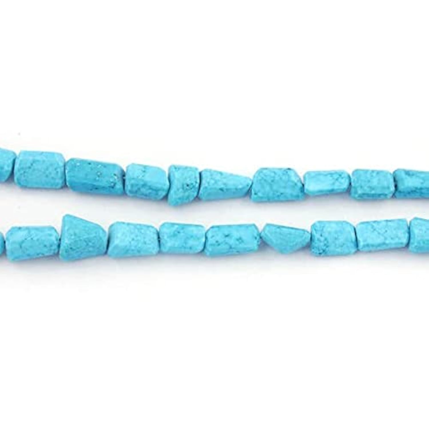 Turquoise naturelle brute facettée, fil perles nuggets briolettes pour DIY collier et bracelet