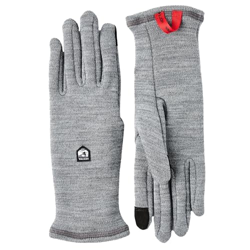 Hestra Gravita Merino Wool Touchscreen Liner Gloves - Grey