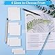 400 Blätter Transparente Haftnotizen, Transparent Sticky Notes, Wasserfest Clear Sticky Notes, Wiederbeschreibbar Durchsichtige Klebezettel für Schulsachen, Schule, Büro, Hause - Vier Größen