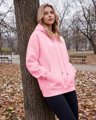 Stelle Women's Oversized Fleece Hoodie Printed Cuff Fall Sweatshirts - image 3