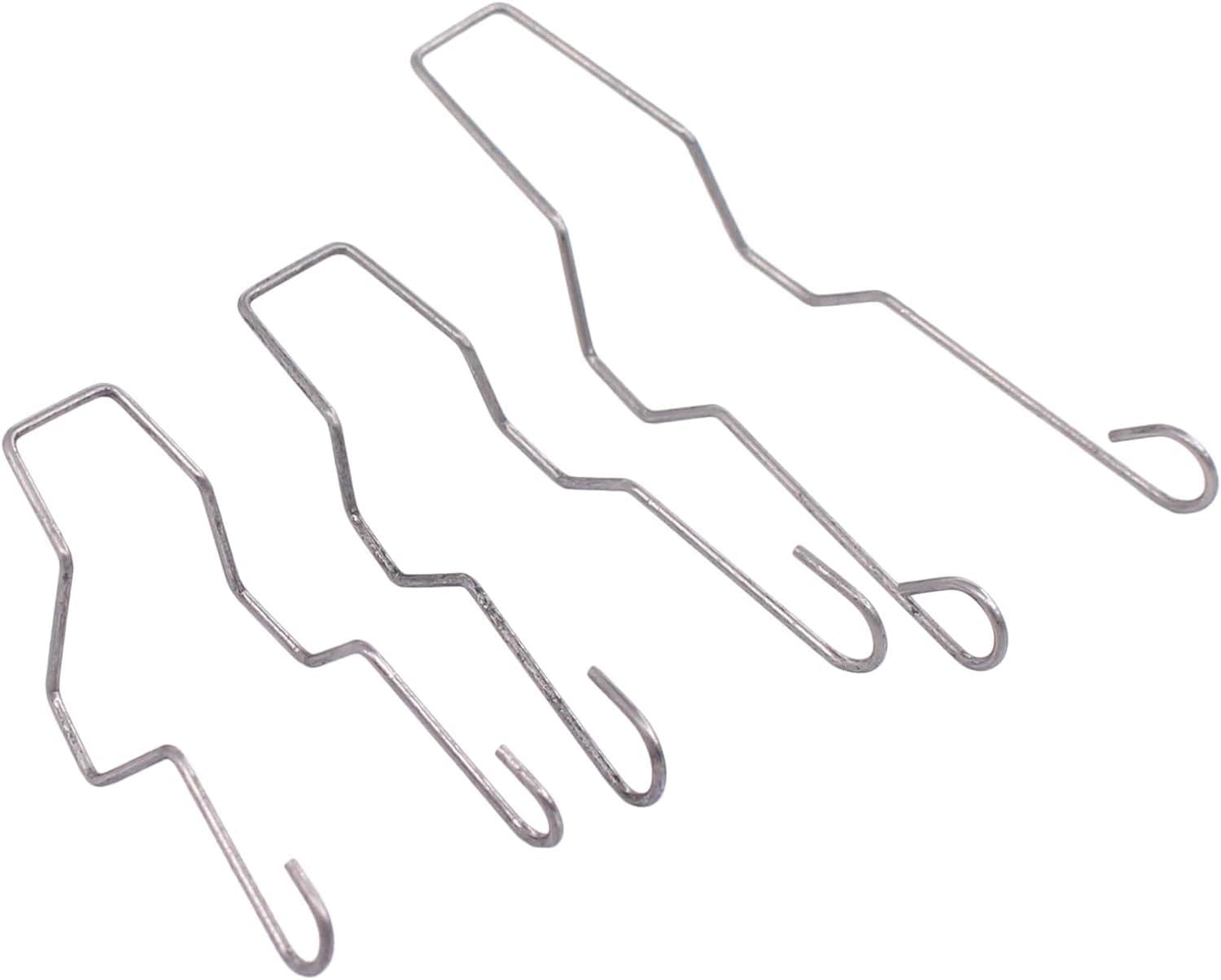 3PCS Universal Headlamp Headlight Dip Dipped Beam Head Lamp Bulb Retaining Spring Clip for H1 H3 H4 H7