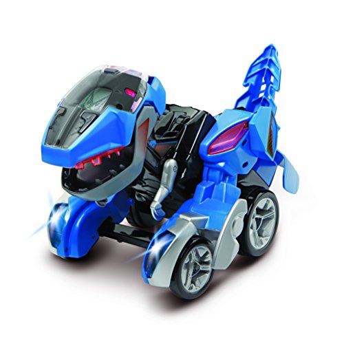 VTech Switch & Go Dinos: Commander Dash the T-Rex Kids Toy, Interactive Preschool Dinosaur Toy that Switches Into a Racing Car, Educational Toy for Children Boys & Girls 3, 4, 5, 6+ Year Olds