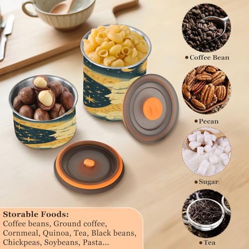 Lata para café hermética de acero inoxidable 17oz miniatura 5