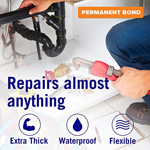 Black Waterproof Tape For Leaks Thick Heavy Duty Water Proof Tape Sealing Marine Grade Outdoor Pools, Gutter, Underwater, Stop Leak Seal Tape Waterproof Repair Patch & Seal Sealant 15 Feet X 4 Inches #TOP7