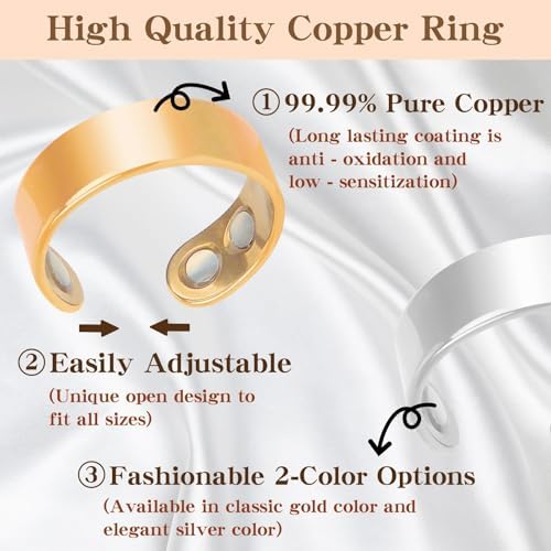Sömni Ring Damen Wechseljahre Verstellbare Magnetringe Stilvoller Wellness-Ring