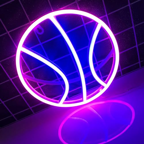 Coloré cool Basketball Light sign pour bar, Club,Chambre nightlight, cadeau d'anniversaire, décoration de fenêtre, économie d'énergie faible consommation...