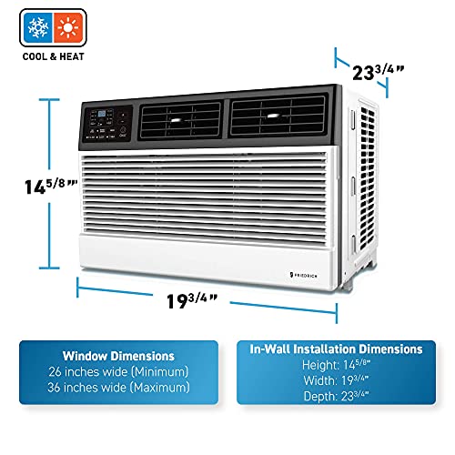 Friedrich Cew12B33A Chill Premier Smart Air Conditioner Window Unit, Wifi Mobile Control, White, Heating & Cooling Capacity (12000 Btu) #TOP1