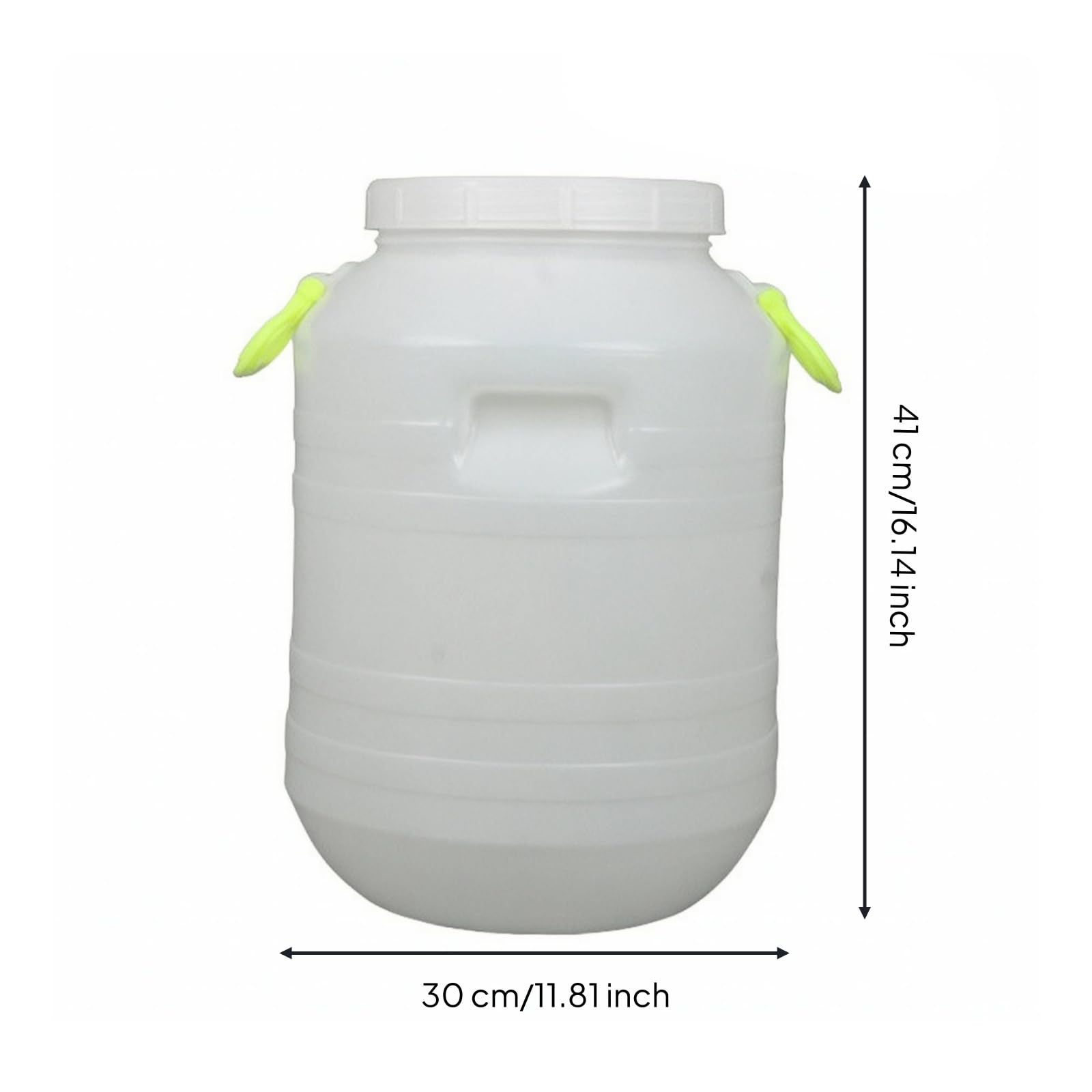 Qianly Fût Robuste | Polylent, Fût En Plastique HDPE, Récipient Fermentation En Plastique, pr Cuisine, 48 Robinet