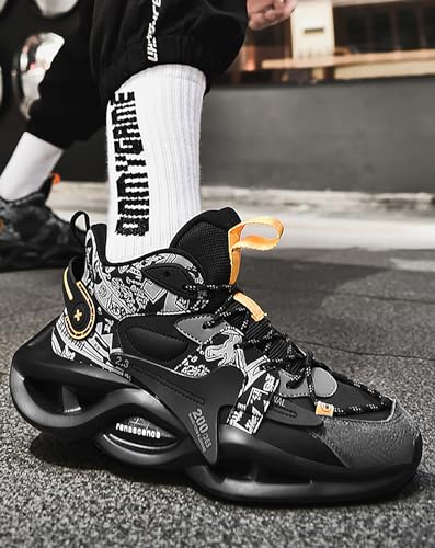 Niepce Inc Streetwear Fashion Men's Chunky Sneakers with Design2