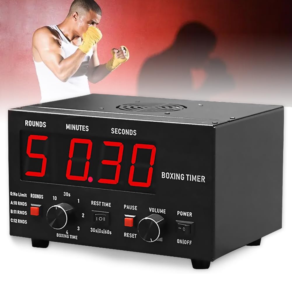 Minuterie d'intervalle pour entraînement de boxe à la maison avec cycles