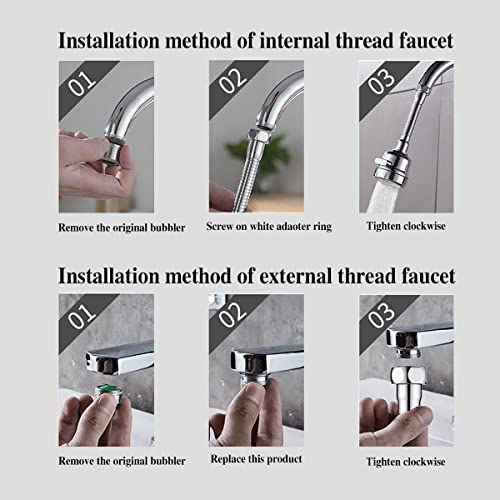 image for TXYGZ Kitchen Faucet Sprayer Attachment, Movable Faucet Extender for K