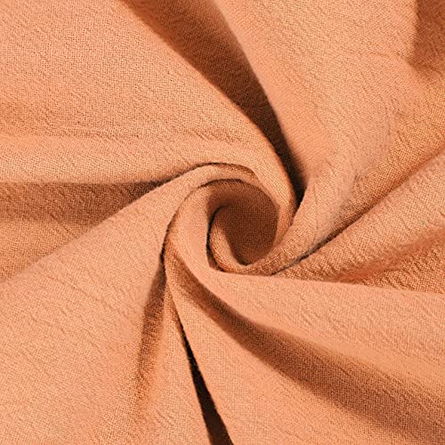Image of Cotton Linen Capri Pants for Women 2025 Casual Printed Cropped Palazzo Pants Elastic Waist Lounge Baggy Trousers
