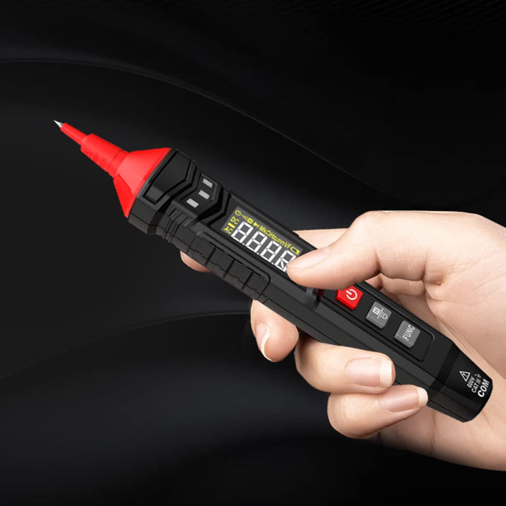 Multimeters,SIUKE HT121 Pen Type Digital Multimeters Smart Handheld Multi-Meter True RMS LCD Display 4000 Counts Universal Meter Voltmeter Pen Tester DC/AC Voltage Resistance Capacitance Frequency Te
