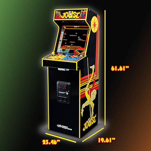 Image of ARCADE1UP Rampage /Joust Deluxe Arcade Machine, Includes 14 Classic Midway Games with WiFi Leaderboards, Light-Up Marquee & Redesigned Cabinet
