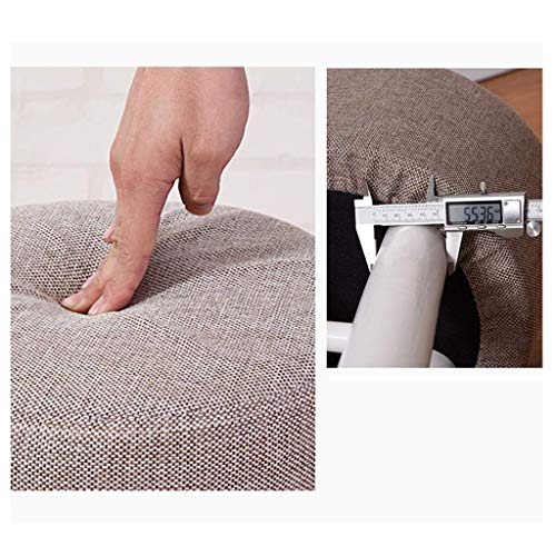 Reposapiés acolchado con asiento cómodo de lino y base estable 5
